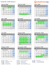 Kalender 2009 mit Ferien und Feiertagen Bayern