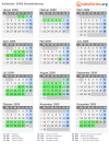 Kalender 2009 mit Ferien und Feiertagen Brandenburg