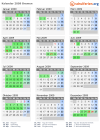 Kalender 2009 mit Ferien und Feiertagen Bremen