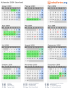 Kalender 2009 mit Ferien und Feiertagen Saarland