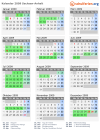 Kalender 2009 mit Ferien und Feiertagen Sachsen-Anhalt