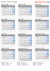 Kalender 2009 mit Ferien und Feiertagen Finnland