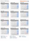 Kalender 2009 mit Ferien und Feiertagen Ghana