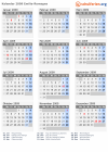 Kalender 2009 mit Ferien und Feiertagen Emilia-Romagna