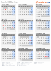 Kalender 2009 mit Ferien und Feiertagen Sardinien