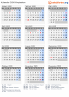 Kalender 2009 mit Ferien und Feiertagen Kirgisistan
