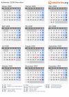 Kalender 2009 mit Ferien und Feiertagen Marokko