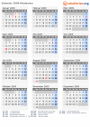 Kalender 2009 mit Ferien und Feiertagen Moldawien