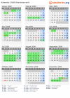 Kalender 2009 mit Ferien und Feiertagen Oberösterreich