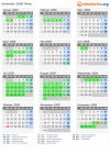 Kalender 2009 mit Ferien und Feiertagen Wien