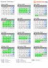 Kalender 2009 mit Ferien und Feiertagen Bern