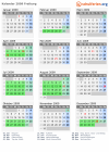 Kalender 2009 mit Ferien und Feiertagen Freiburg