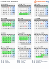 Kalender 2009 mit Ferien und Feiertagen Neuenburg