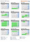 Kalender 2009 mit Ferien und Feiertagen Tessin
