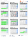 Kalender 2009 mit Ferien und Feiertagen Thurgau