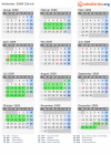 Kalender 2009 mit Ferien und Feiertagen Zürich