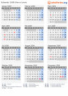 Kalender 2009 mit Ferien und Feiertagen Sierra Leone
