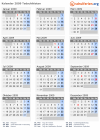 Kalender 2009 mit Ferien und Feiertagen Tadschikistan