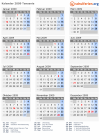 Kalender 2009 mit Ferien und Feiertagen Tansania