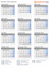 Kalender 2010 mit Ferien und Feiertagen Albanien