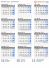 Kalender 2010 mit Ferien und Feiertagen Queensland