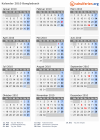 Kalender 2010 mit Ferien und Feiertagen Bangladesch