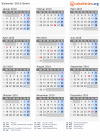 Kalender 2010 mit Ferien und Feiertagen Benin
