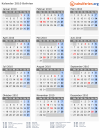Kalender 2010 mit Ferien und Feiertagen Bolivien