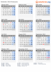 Kalender 2010 mit Ferien und Feiertagen Botsuana