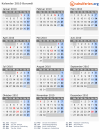 Kalender 2010 mit Ferien und Feiertagen Burundi