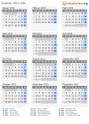 Kalender 2010 mit Ferien und Feiertagen Chile
