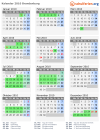 Kalender 2010 mit Ferien und Feiertagen Brandenburg