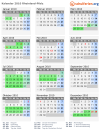 Kalender 2010 mit Ferien und Feiertagen Rheinland-Pfalz