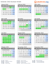 Kalender 2010 mit Ferien und Feiertagen Sachsen-Anhalt