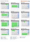 Kalender 2010 mit Ferien und Feiertagen Lille