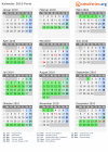Kalender 2010 mit Ferien und Feiertagen Paris
