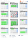 Kalender 2010 mit Ferien und Feiertagen Straßburg