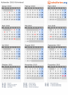 Kalender 2010 mit Ferien und Feiertagen Grönland