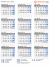 Kalender 2010 mit Ferien und Feiertagen Haiti