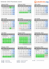 Kalender 2010 mit Ferien und Feiertagen Flevoland (nord)