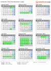 Kalender 2010 mit Ferien und Feiertagen Nordbrabant (süd)