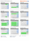 Kalender 2010 mit Ferien und Feiertagen Utrecht (nord)