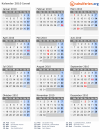 Kalender 2010 mit Ferien und Feiertagen Israel