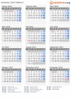 Kalender 2010 mit Ferien und Feiertagen Südtirol