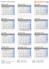 Kalender 2010 mit Ferien und Feiertagen Jemen