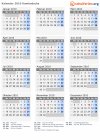 Kalender 2010 mit Ferien und Feiertagen Kambodscha