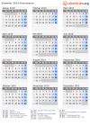 Kalender 2010 mit Ferien und Feiertagen Kasachstan