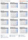 Kalender 2010 mit Ferien und Feiertagen Kirgisistan