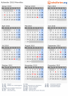 Kalender 2010 mit Ferien und Feiertagen Marokko