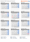 Kalender 2010 mit Ferien und Feiertagen Troms und Finnmark